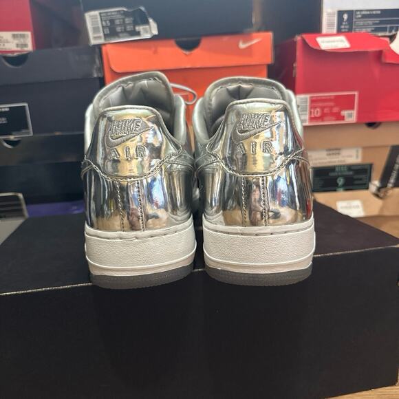 2016 Nike Air Force 1 ID By You Patent Silver USA